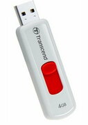 4GBUSBFlashDriveTranscend"JetFlash530",White,Capless,Retail,USB2.0
