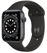 СмартчасыAppleWatchSeries644mmSpaceGrayAluminumCasewithBlackSportBand