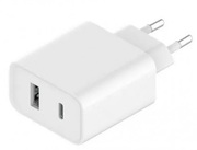 XiaomiMiWallCharger(Type-A+Type-C)33W,White