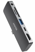 AnkerMediaHubPowerExpandDirectforiPadPro,6-in-1,60WPowerDelivery,USB-C,4KHDMI,Audio3.5mm,USB3.0,microSD