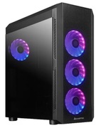 CaseATXMiditowerChieftecGamingScorpion4GL-04B-OPBlacknoPSU,2xUSB3.2GenI,1xUSB2.0,Audio-out,4x120mmA-RGBRainbowLEDfan,Frontmeshdesign,Temperedglasssidepanel,RGBControlHUB,(carcasa/корпус)