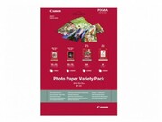 PaperCanonVarietyPackVP-101(20sheetsof10x15cm),Contains(10shglossyGP-501(1pcs),5shsemi-glossyPP-201(1pcs),5shhigh-glossSG-201(1pcs))