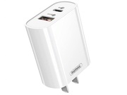 "RemaxJaneSeriesQC+PDcharger,RP-U37Input:100-240V~50/60HzMax0.6AOutput:5.0V-2.0AStandardUSBinterface-Pluganduse"