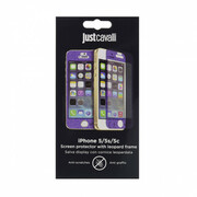 JustCavalliJCSDIP5LEOBLUEScreenprotectorforiPhone5c/5s/5leopardframe,blue