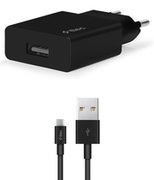 ttecWallChargerSmartTravelwithCableUSBtoType-C2.4A(1.2m),Black