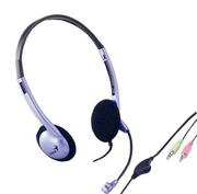 GeniusHS-02B,Silver/Black,StereoClassicHeadset,w/Mic,VolumControl