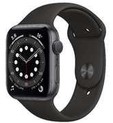 СмартчасыAppleWatchSeries640mmSpaceGrayAluminumCasewithBlackSportBand