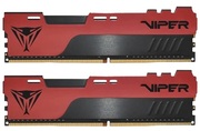 32GB(Kitof2x16GB)DDR4-4000VIPER(byPatriot)ELITEII,Dual-ChannelKit,PC32000,CL20,1.4V,RedAluminumHeatShiledwithBlackViperLogo,IntelXMP2.0Support,Black/Red