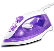 УтюгPhilipsGC1433/30,2000W,stainlesssteelsoleplate,220mlwatertankcapacity,horizontalsteam,25/95g,violet