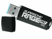 128GBUSB3.2PatriotSupersonicRageProBlack,Aluminumcoatedhousinggivesbetterthermalandsolidbody(Upto420MB/sReadSpeeds)