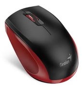 WirelessMouseGeniusNX-8006S,1200dpi,3buttons,Ergonomic,Silent,BlueEye,1xAA,Black/Red