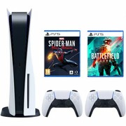 SONYPlayStation5+DualSensWhite+SpiderManMilesMorales+Battlefield,Black