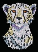 SEQUINARTBLUE-SNOWYCHEETAH