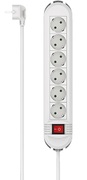 Hama223035PowerStrip,6-Way,Switch,WallMounting,1.5m,white
