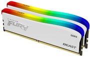 16GB(Kitof2*8GB)DDR4-3200KingstonFURY®BeastDDR4RGBSpecialEdition,PC25600,1Rx8,CL16,1.35V,Auto-overclocking,AsymmetricWHITEheatspreader,DynamicRGBeffectsfeaturingKingstonFURYInfraredSynctechnology,IntelXMPReady(ExtremeMem