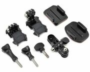 GoProGrabBag-giveyourselfmoremountingoptionsandspareparts.IncludesCurvedandFlatAdhesiveMounts,twoMountingBuckles,a3-WayPivotArm,plusavarietyofshortandlongthumbscrews,compatiblewithallGoProcameras.