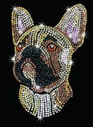 SEQUINARTBLUE-FRENCHBULLDOG