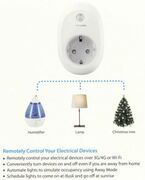 TP-LINK"HS100"Wi-FiSmartPowersocketRemoteAccess–ControldevicesconnectedtotheSmartPlugwhereveryouhaveInternetusingthefreeKasaapponyoursmartphone.Scheduling–ScheduletheSmartPlugtoautomaticallypowerelectronicsonandoffas