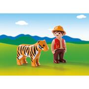 ИгровойнаборPlaymobilGamekeeperwithTiger1.2.3PM6976