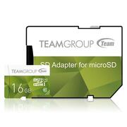 MicroSDHCTEAM16GBClass10UHS-I+GrreenSDAdapter(TCUSDH16GUHS43)