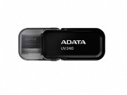 ФлешкаADATAUV240,64GBUSB2.0,Black,Plastic,FlipCap
