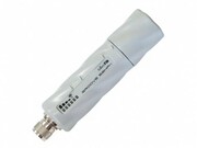 GrooveA52withN-maleconnector,HighGainSingleChain2.4GHz/5GHz802.11abgnwireless,600MHzCPU,64MBRAM,1xLAN,mountingloops,POE,PSU,plasticcase,RouterOSL4,2.4Ghz6dBiOmniantenna