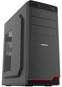 Sohoo5916BRATXCase,(500W,24pin,2xSATA,2xMolex,12cmfan),2xUSB2.0/HDAudio,Black-Red