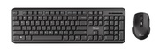 TrustODYWirelessSilentKeyboardandMouseSet,Silentkeysandmousebuttons,Spill-resistant,RU,Black