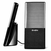SVEN249Black(USB),2.0/2x2WRMS,USBpowersupply,headphonejack,microphoneinput,2.25"