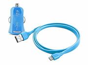 PuroMCHUSBAPLT1BLUEMinicarchargerwithlightningconnector1A,1USBport,1m,blue