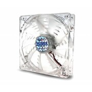 92mmCaseFan-ZALMAN"ZM-F2LED(SF)"CaseFanwithBlueLED,92x92x25mm,1500rpm,<20~23dBa,LongLifeBearing,3Pin,Sharkfinbladedesign,Minimizednoiseandvibration,Siliconepinprovided,Transparent