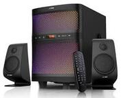 F&DF580XBlack,2x17.W(3'),35Wsubwoofer(8'),RMS70W,70dB,BT4.2,USB,FM,MulticolorLED-light,LED-screen,RemoteControl