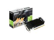 ВидеокартаMSIGeForceGT730(N730K-2GD3H/LP)/2GBDDR364Bit902/1600Mhz,D-Sub,DVI,HDMI,Fanless,LowProfileDesign,Retail
