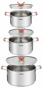 "PotSetTefalG720S674,Set,Stainlesssteel6pcspots"