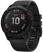 GARMINfenix6XProSapphirewithBlackBand,MultisportGPSWatchforSport,1.4",Waterrating10ATM,32GB,GPS,Compass,Bluetooth,Smart,ANT+,Wifi,SmartnotificationsandActivityTrackingFeatures,Batteryupto80days,93g