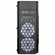 ZALMAN"N3"ATXCase,withSide-Window(23inchdisplayarea),withoutPSU,Tool-less,3fanspre-installed(3x120mmWhiteLEDfans),2xFancontroller(fan-speedadjustingswich),Durablesteelmeshdesign,1xUSB3.0,2xUSB2.0/Audio,Black