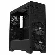 ZALMAN"N3"ATXCase,withSide-Window(23inchdisplayarea),withoutPSU,Tool-less,3fanspre-installed(3x120mmWhiteLEDfans),2xFancontroller(fan-speedadjustingswich),Durablesteelmeshdesign,1xUSB3.0,2xUSB2.0/Audio,Black