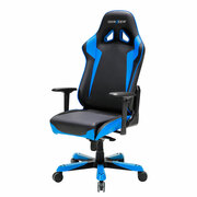 GamingChairsDXRacer-SentinelOH/SJ00/NB,Gamerweight159kg/height195cm,LeatherStyleVinylCover-Black/Black/Blue,FoamDensity52kg/m3,5-starWideAluminumBase,GasLift4Class,TiltMech-Angle120*,AdjustableArms-4D,Pillow-3,Caster-3,30kg