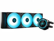 DEEPCOOLLiquidCoolerGAMMAXXL360V2,Anti-leakTechInside,LGA20XX/LGA1366/LGA1200/1151/1150/1155&AM4/AM3+/AM3/AM2+/AM2/FM2+/FM2/FM,3x120mmfansRGBLED,fans:500~1800rpm,pump:2550rpm,17.8dBA,69.34CFM,4pin,HydroBearing