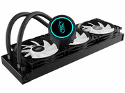 DEEPCOOLLiquidCoolerGAMMAXXL360V2,Anti-leakTechInside,LGA20XX/LGA1366/LGA1200/1151/1150/1155&AM4/AM3+/AM3/AM2+/AM2/FM2+/FM2/FM,3x120mmfansRGBLED,fans:500~1800rpm,pump:2550rpm,17.8dBA,69.34CFM,4pin,HydroBearing
