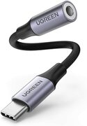 UGREENUSB-Cto3.5mmAudioAdapterwithPD,Black