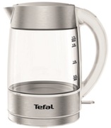 KettleTEFALKI772138,Glass.2200W,1,7l,concealedheatingelement,360°swivelbase,inoxwhite