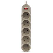SurgeProtectorSVENSF-05L,5Sockets,3.0m,Gray