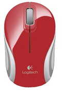 МышьLogitechRetailM187Mini,Wireless,Nano-receiver,Red