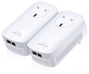 TP-LinkAV1000GigabitPassthroughPowerlineStarterKit,TP-LINKTL-PA7020PKIT,Plug(EU)HomePlugAV2standardcompliant,high-speeddatatransferratesofupto1000Mbps1,supportsallyouronlineneeds2gigabitportscreatesecurewirednetworksfordes