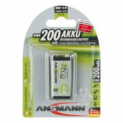 Ansmann5035342maxENiMHrechargeablebattery9V-BlockE/6F22/8.4V,200mAh,1pack