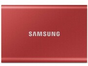 M.2ExternalSSD1.0TBSamsungT7USB3.2,Red,USB-C,FingerprintSecurity,IncludesUSB-CtoA/USB-CtoCcables,SequentialRead/Write:upto1050/1000MB/s,V-NAND(TLC),Windows/Mac/PS4/XboxOnecompatible,Light,Portable,Durable