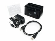 GembirdHD32-U2S-4,DockingStationfor2.5"&3.5"SATAHDD,USB2.0interface,Black