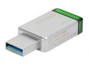 ФлешкаKingstonDataTraveler50,16GBUSB3.1,Silver/Green,Metal