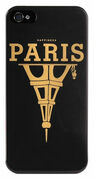 HappynessCover"City-Paris"foriPhone4/4s,blackwithgolddrawing